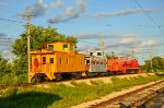 Chicago Burlington & Quincy SD-24 Locomotive with Cabooses